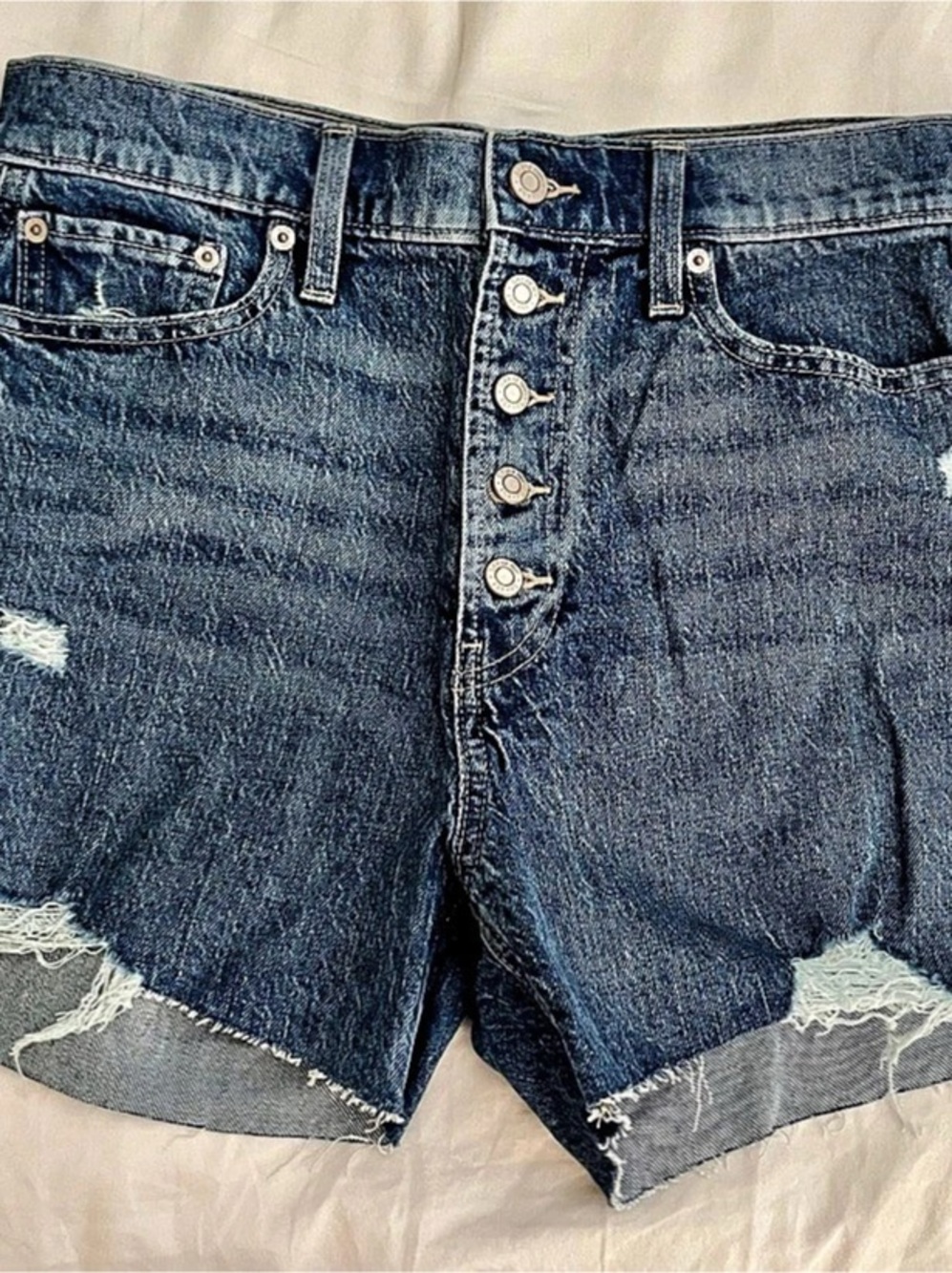 Gap Shorts Distressed Denim Jean Shorts Waist 29